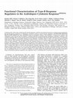 Research paper thumbnail of Functional Characterization of Type-B Response Regulators in the Arabidopsis Cytokinin Response