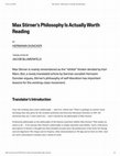 Research paper thumbnail of A Philosophy for the Proletariat