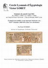 Research paper thumbnail of Séminaire le 4 mai 2024 d'Emil Joubert : Évolution du mobilier et du répertoire funéraire à la XXI ème dynastie (1069-945 avant l'ère chrétienne)