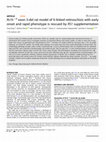 Research paper thumbnail of Rs1h−/y exon 3-del rat model of X-linked retinoschisis with early onset and rapid phenotype is rescued by RS1 supplementation