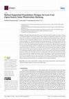 Research paper thumbnail of Ballast-Supported Foundation Designs for Low-Cost Open-Source Solar Photovoltaic Racking