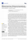 Research paper thumbnail of Editorial for Special Issue “Multifunctional Nanomaterials and Hybrid Structures for Sensors, Actuators and Smart Technologies”