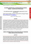 Research paper thumbnail of Algunos aportes en la extracción de vanadio, níquel y azufre en petrocoque