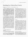 Research paper thumbnail of Modeling Low-Volume Road Erosion