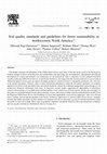 Research paper thumbnail of Soil quality standards and guidelines for forest sustainability in northwestern North America