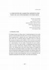 Research paper thumbnail of La percepción del Marketing Deportivo por parte de los consumidores universitarios