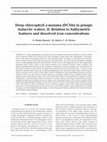 Research paper thumbnail of Deep chlorophyll a maxima (DCMs) in pelagic Antarctic waters. II. Relation to bathymetric features and dissolved iron concentrations