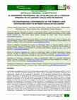 Research paper thumbnail of El desempeño profesional del oftalmólogo de la atención primaria en oclusiones vasculares retinianas