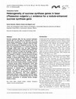 Research paper thumbnail of Heterogeneity of sucrose synthase genes in bean (Phaseolus vulgaris L.): evidence for a nodule-enhanced sucrose synthase gene