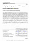 Research paper thumbnail of Unveiling the impact on corporate social responsibility through green tax and green financing: a PLS-SEM approach