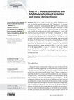 Research paper thumbnail of Effect of S. mutans combinations with bifidobacteria/lactobacilli on biofilm and enamel demineralization