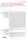 Research paper thumbnail of Effect of fluoride gels with nano-sized sodium trimetaphosphate on the in vitro remineralization of caries lesions