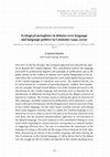 Research paper thumbnail of Metáforas ecológicas en debates sobre lengua y política lingüística en Catalonia (19992009)