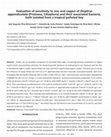 Research paper thumbnail of Evaluation of sensitivity to zinc and copper of Diophrys appendiculata(Protozoa, Ciliophora) and their associated bacteria, both isolated from a tropical polluted bay