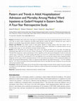 Research paper thumbnail of Pattern and Trends in Adult Hospitalization/Admission and Mortality Among Medical Ward Inpatients at Gadarif Hospital in Eastern Sudan: A Four-Year Retrospective Study