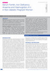 Research paper thumbnail of Serum Ferritin, Iron Deficiency Anaemia and Haemoglobin A1c in Non-diabetic Pregnant Women