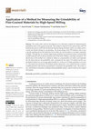 Research paper thumbnail of Application of a Method for Measuring the Grindability of Fine-Grained Materials by High-Speed Milling