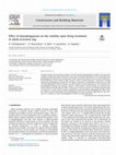 Research paper thumbnail of Effect of phosphogypsum on the stability upon firing treatment of alkali-activated slag