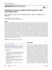 Research paper thumbnail of Identification of novel genes significantly affecting growth in catfish through GWAS analysis