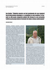 Research paper thumbnail of Ion Barbu: ”Pădurile noastre au fost gestionate de așa manieră încât diversitatea biologică s-a menținut la cote maxime. În Carpați se află poate singurele păduri din Europa în care piramida trofică și prezența tuturor formelor de viață a rămas nederanjat”