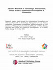 Research paper thumbnail of Advance Research in Technology, Management, Social Science, Sustainable Development & Humanities