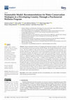 Research paper thumbnail of Sustainable Model: Recommendations for Water Conservation Strategies in a Developing Country Through a Psychosocial Wellness Program