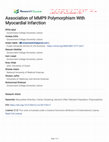 Research paper thumbnail of Association of MMP9 Polymorphism With Myocardial Infarction