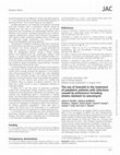 Research paper thumbnail of The use of linezolid in the treatment of paediatric patients with infections caused by enterococci including strains resistant to vancomycin