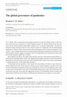 Research paper thumbnail of The global governance of pandemics