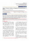 Research paper thumbnail of Shape of Abutment Valuation on Designing of Fixed partial Denture: A Study