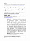 Research paper thumbnail of Comparison of marginal bone loss in implant supported over dentures in early loading