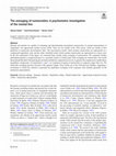 Research paper thumbnail of The averaging of numerosities: A psychometric investigation of the mental line