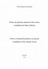 Research paper thumbnail of Efeitos da poluição industrial sobre anuros (Amphibia) da Mata Atlântica