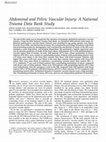 Research paper thumbnail of Abdominal and Pelvic Vascular Injury: A National Trauma Data Bank Study