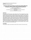 Research paper thumbnail of Cylindrical Shell based Phase Transforming Cellular Materials: Designing a Recoverable Energy Dissipating Material