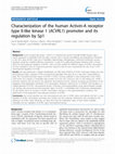 Research paper thumbnail of Characterization of the human Activin-A receptor type II-like kinase 1 (ACVRL1) promoter and its regulation by Sp1