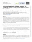 Research paper thumbnail of Ultraconserved elements resolve the phylogeny and corroborate patterns of molecular rate variation in herons (Aves: Ardeidae