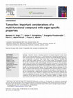 Research paper thumbnail of Tamoxifen: Important considerations of a multi-functional compound with organ-specific properties