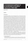 Research paper thumbnail of La transhumance politique et la réunification au Southern Cameroons: 1949-1960