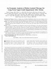 Research paper thumbnail of An Economic Analysis of Robot-Assisted Therapy for Long-Term Upper-Limb Impairment After Stroke