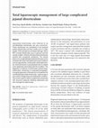 Research paper thumbnail of Total laparoscopic management of large complicated jejunal diverticulum