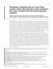 Research paper thumbnail of Physiology of individual late-run Fraser River sockeye salmon (<i>Oncorhynchus nerka</i>) sampled in the ocean correlates with fate during spawning migration