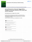 Research paper thumbnail of Annual Movements of Acoustic-Tagged White Sturgeon in the Lower Reaches of the Fraser River and its Tributaries