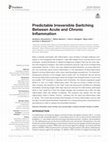 Research paper thumbnail of Predictable Irreversible Switching Between Acute and Chronic Inflammation