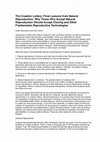 Research paper thumbnail of The Creation Lottery: Final Lessons from Natural Reproduction: Why Those Who Accept Natural Reproduction Should Accept Cloning and Other Frankenstein Reproductive Technologies