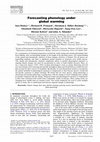 Research paper thumbnail of Forecasting phenology under global warming