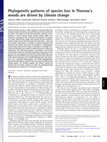 Research paper thumbnail of Phylogenetic patterns of species loss in Thoreau's woods are driven by climate change