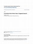 Research paper thumbnail of Coordinating Family Violence Cases: A Suggested Approach