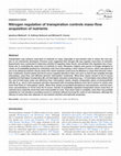 Research paper thumbnail of Nitrogen regulation of transpiration controls mass-flow acquisition of nutrients