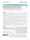 Research paper thumbnail of Radiotherapeutic treatment options for oligotopic malignant liver lesions